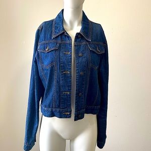 Anthropologie Cotton Jean Jacket